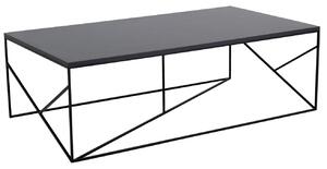 Nordic Design Černý lakovaný konferenční stolek Fanny 140 x 80 cm