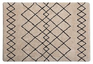 Béžový koberec s černým vzorem 160 x 230 cm HAVSA