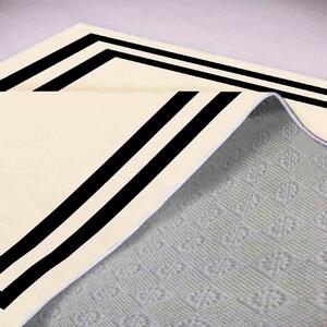 Conceptum Hypnose Kusový koberec HMNT754, Béžová, Černá, 50 x 80 cm