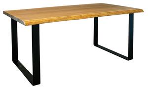 Moderní stoly Jídelní stůl BOLZANO R masiv dub/ocel