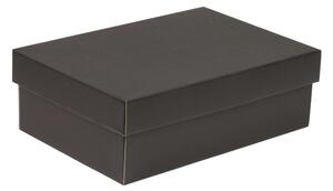 Dárková krabička s víkem 300x200x100 mm, černá