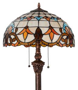 Brilagi - Tiffany vitrážová stojací lampa MIRABELLA 2xE27/60W/230V