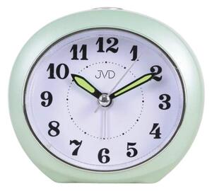 JVD Netikající tichý ručkový budík s osvětlením s plynulým chodem JVD SRP803.1