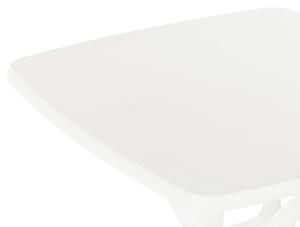 Zahradní souprava stolu a 4 židlí bílá / černá SERSALE / CAMOGLI