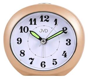 JVD Netikající tichý ručkový budík s osvětlením s plynulým chodem JVD SRP803.3