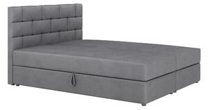 Manželská postel Boxspring 160x200 cm Waller (s roštem a matrací) (tmavě šedá). 1007725