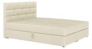 Kontinentální postel 160x200 cm Waller Comfort (béžová) (s roštem a matrací). 1056377