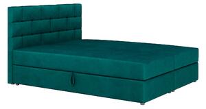 Manželská postel Boxspring 140x200 cm Waller (s roštem a matrací) (zelená). Vlastní profesionální přeprava až k Vám domů 1007720