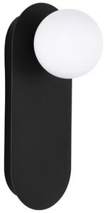 Černé kovové nástěnné světlo Nova Luce Blob