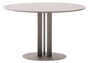 Béžovošedý zahradní jídelní stůl Kave Home Sedalis 80 cm