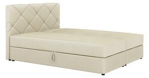 Kontinentální postel 140x200 cm Karum Comfort (béžová) (s roštem a matrací). 1056020