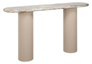 Béžový mramorový toaletní stolek Richmond Coronel 160 x 38 cm