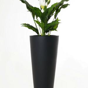 Vivanno květináč RONDO CLASSICO 80, sklolaminát, výška 80 cm, antracit