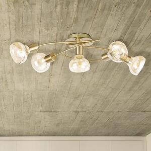 Rabalux Holly stropní světlo 5x40 W mosaz-jantarová 5552