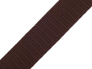 Pro Háčkování Popruh polypropylénový 3 cm tmavě hnědý