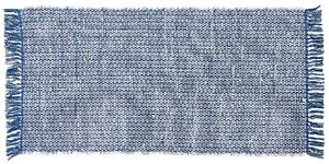 Modrý bavlněný koberec 80x150 cm BESNI