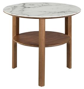 Ořechový odkládací stolek Angel Cerdá No. 2047, 60 cm