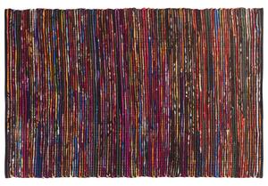Různobarevný bavlněný koberec v tmavém odstínu 140x200 cm BARTIN