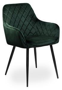 Křeslo HAVANA VELVET tmavě zelené