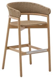 Béžová zahradní barová židle Kave Home Arinella 75 cm