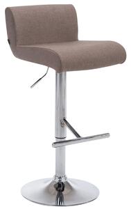 Barová židle Cali látka - Šedo-hnědá (Taupe)