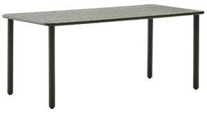 Tmavě zelený kovový zahradní stůl Kave Home Brai 180 x 90 cm