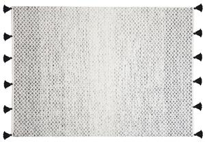 Koberec krátkosrstý černobílý 140 x 200 cm GEMLIK