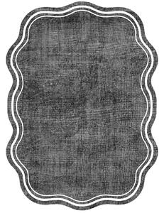 Conceptum Hypnose Kusový koberec WOOKECE283, Šedá, Bílá