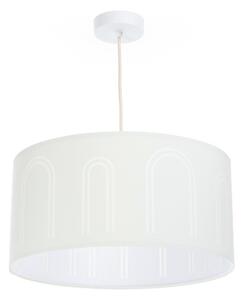 BPS koncept Závěsné svítidlo BOHO auris - bílý ovál, 1xE27, ø 40 cm Barva: Bílá