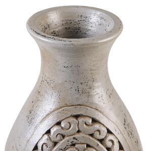 Pálená hlína Dekorativní váza 51 Šedá MEGARA