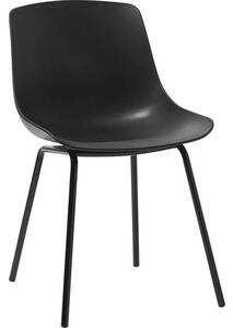 Židle z umělé hmoty s kovovými nohami Joe, 2 ks