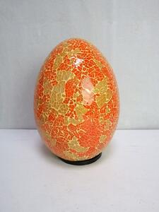 Lampa stolní oranžová Egg, ruční práce