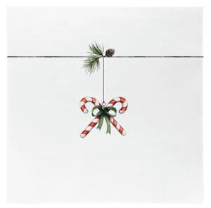 Sögne Home Papírové ubrousky Christmas Candy Cane - 20 ks SGH113