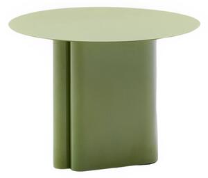 Zelený kovový odkládací stolek Kave Home Arvin 55 cm