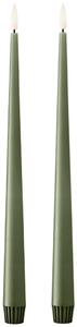 Ester & Erik Set LED svíček Taper - Green Soil ER167
