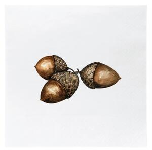 Sögne Home Papírové ubrousky Winter Acorn - 20 ks SGH116
