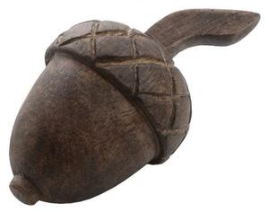 Sögne Home Dekorativní dřevěný žalud Acorn Dark Brown - 6 cm SGH125