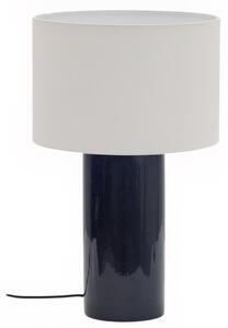 Tmavě modrá keramická stolní lampa Kave Home Toneric