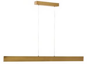 Zlaté závěsné LED světlo Kave Home Boadella 101 cm