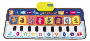 Elektronická hrací podložka pianko Zvířátka a jejich kapela 80x37cm na baterie v krabici 38x18x5cm