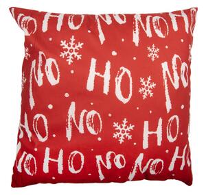 Červeno-bílý povlak na polštář s vánočním motivem Ho Ho Ho – 45x45 cm