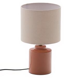 Oranžovočervená keramická stolní lampa Kave Home Daeli