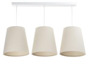 BPS koncept Závěsné lineární svítidlo BOHO, 3xE27, d. 85 cm Barva: Béžová