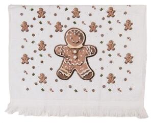 Kuchyňský ručník / ručník pro hosty s vánočními perníčky Classic Gingerbread Magic – 40x66 cm