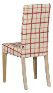 Potah na židli IKEA Harry, krátký barva červená látka vzorované