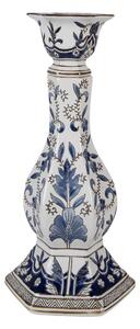 Keramický svícen s modrým cibulákovým vzorem Slaven L – 18x36 cm