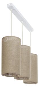 BPS koncept Závěsné svítidlo BOHO elegant slim, 3xE27, d. 88 cm Barva: Světlá juta