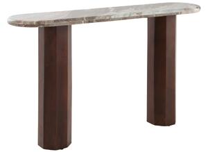 Jotex Béžový mramorový toaletní stolek LOUIE 139 x 30 cm