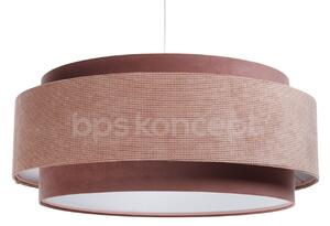 BPS koncept Závěsné svítidlo DOBLO, 1xE27, ø 60 cm Barva: Tmavě růžová