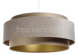 BPS koncept Závěsné svítidlo DOBLO, 1xE27, ø 60 cm Barva: Béžová